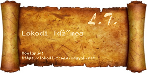 Lokodi Tímea névjegykártya